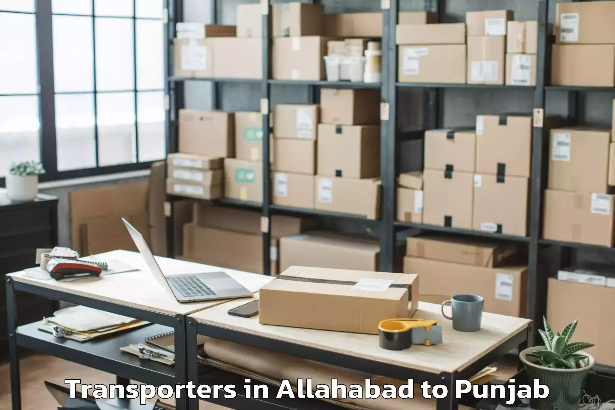 Book Allahabad to Tapa Transporters Online